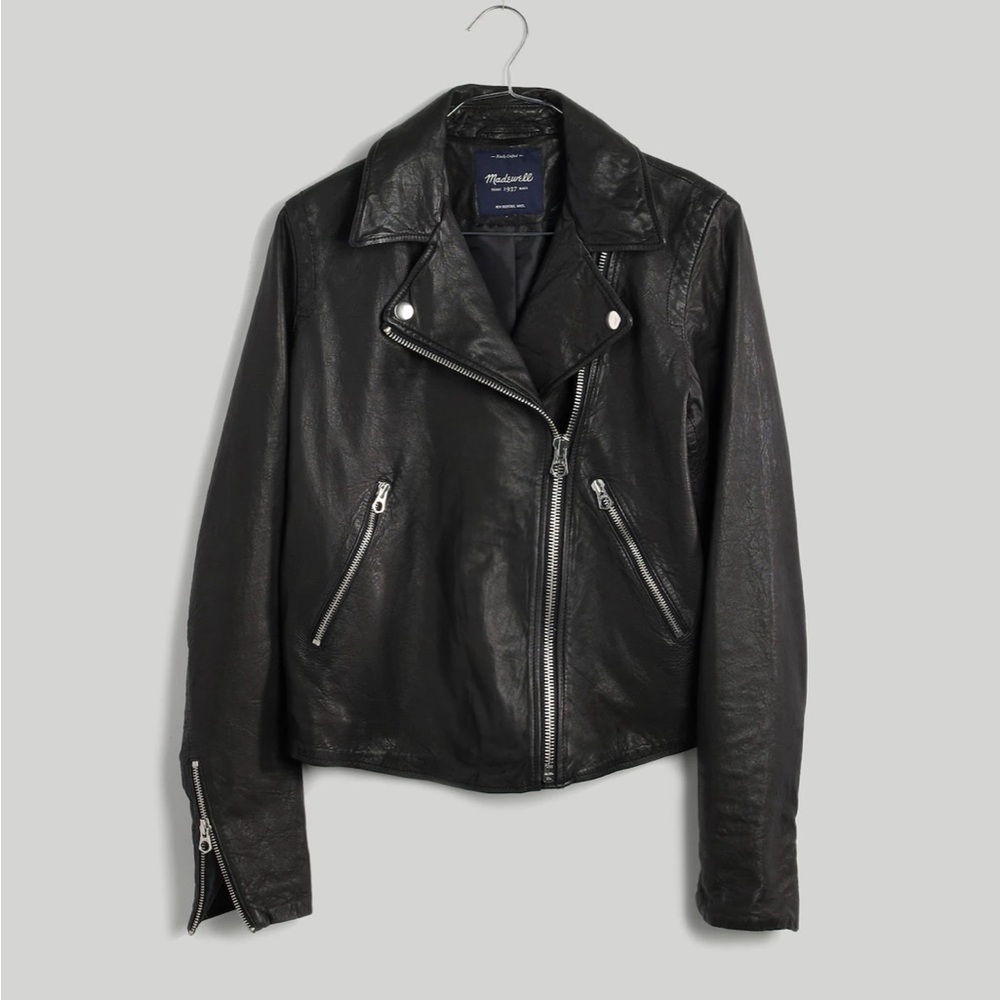 Madewell Washed Leather Motorcycle Jacket